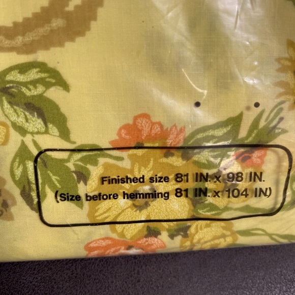 Vintage 1967 JC Penny Percale Full Flat Sheets (2) - Picture 5 of 6